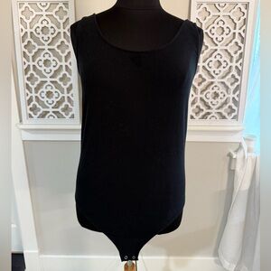 Black Sleeveless Bodysuit